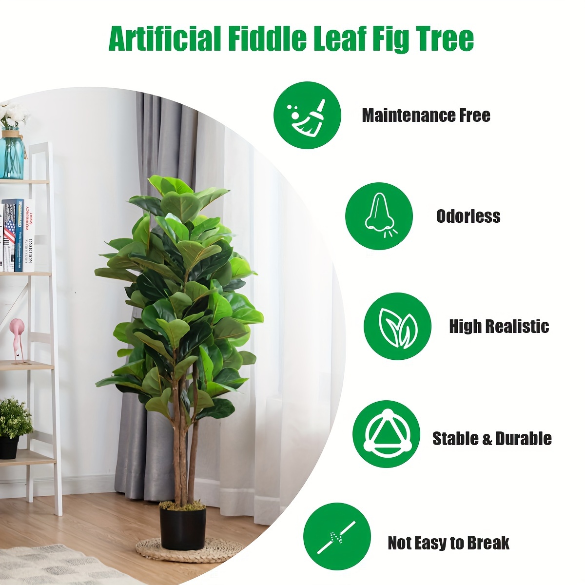 4ft Artificial Fiddle Leaf Fig - Fiddle Leaf Fig recensione e prezzo