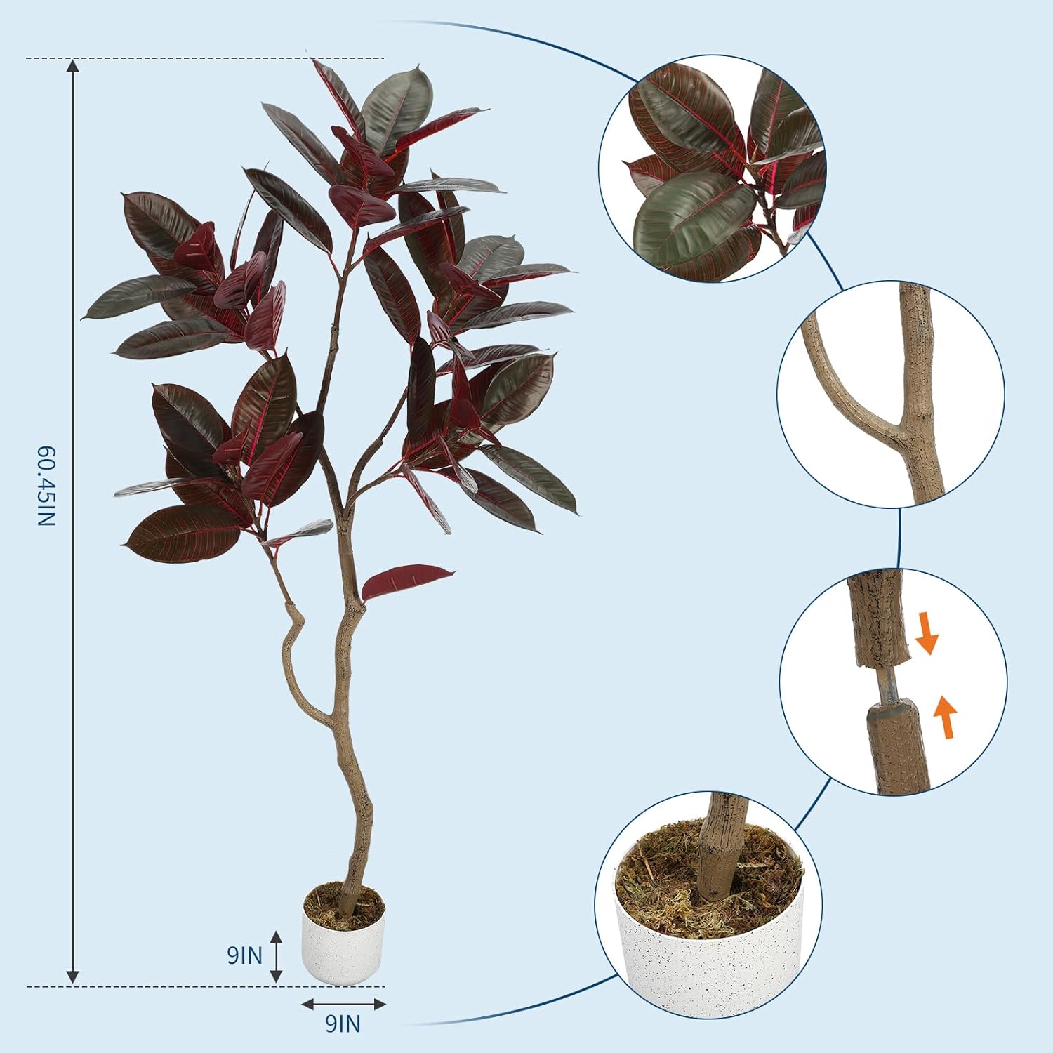 Artificial Fiddle Leaf Fig Tre - Fiddle Leaf Fig recensione e prezzo