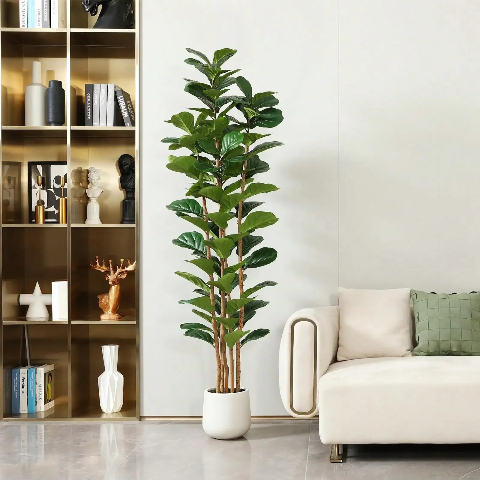 6FT Faux Fiddle Leaf Fig Tree  - Fiddle Leaf Fig recensione e prezzo