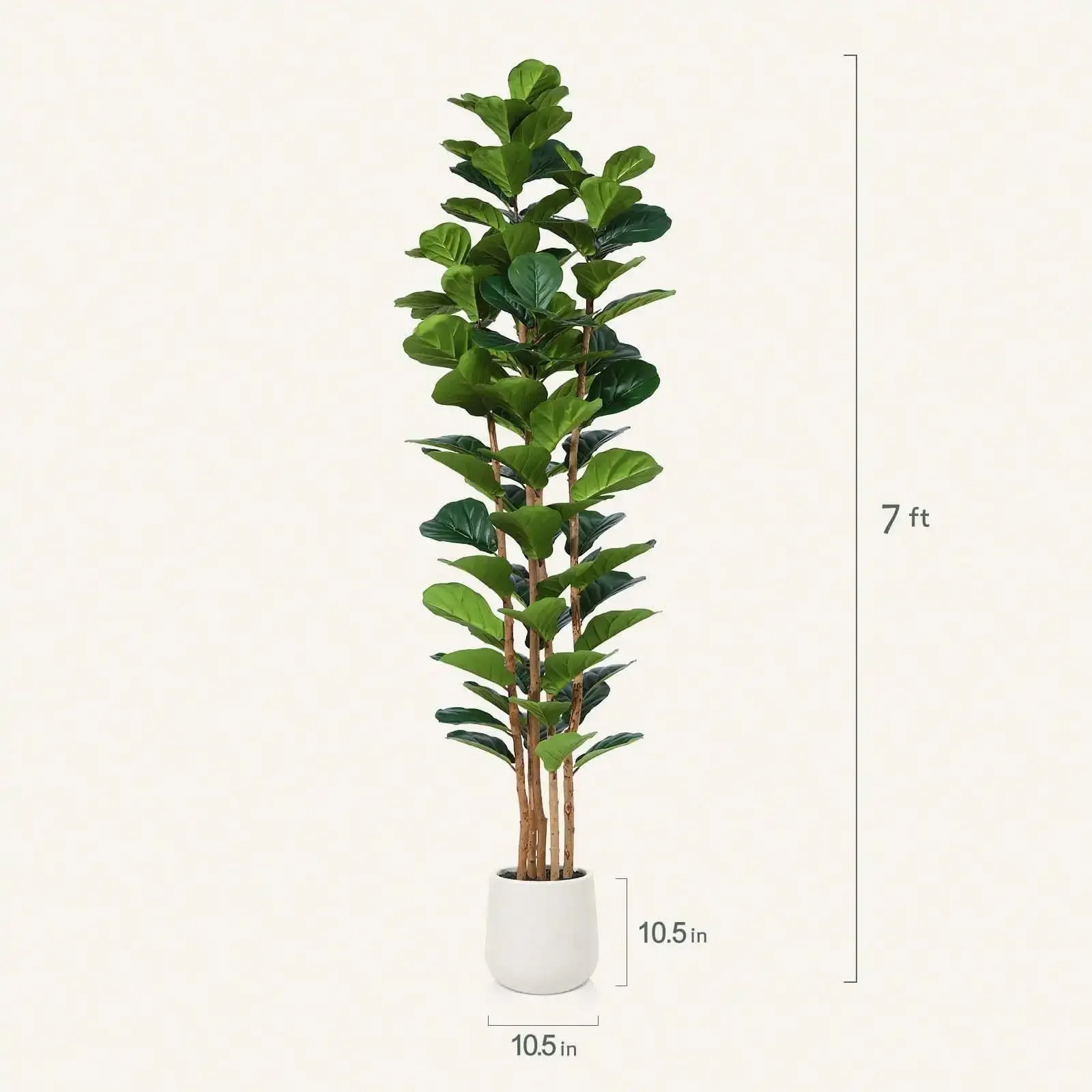 6FT Faux Fiddle Leaf Fig Tree  - Fiddle Leaf Fig recensione e prezzo