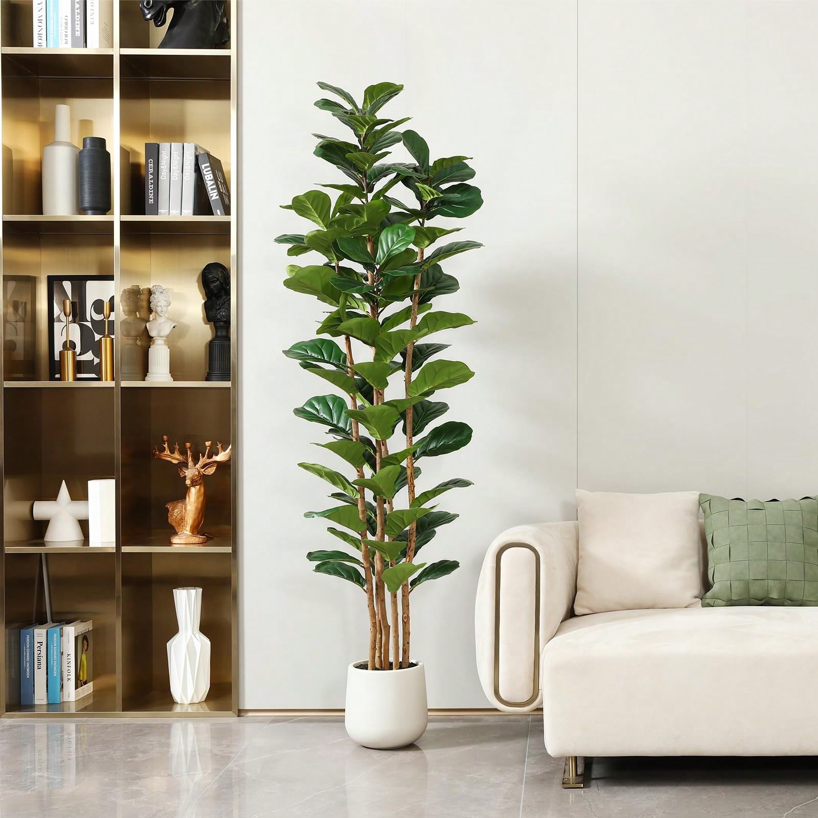 6FT Faux Fiddle Leaf Fig Tree  - Fiddle Leaf Fig recensione e prezzo